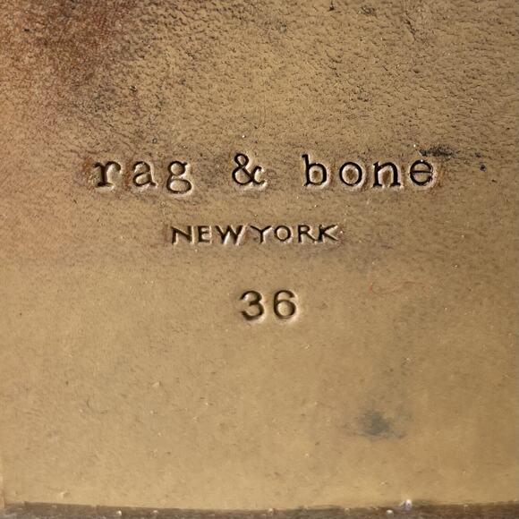 Rag & Bone Wesley Suede Back Zip Ankle Boots Chestnut Tan Womens Size 36 US 6 - Picture 10 of 10